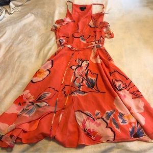 Marciano floral mini wrap dress size XS